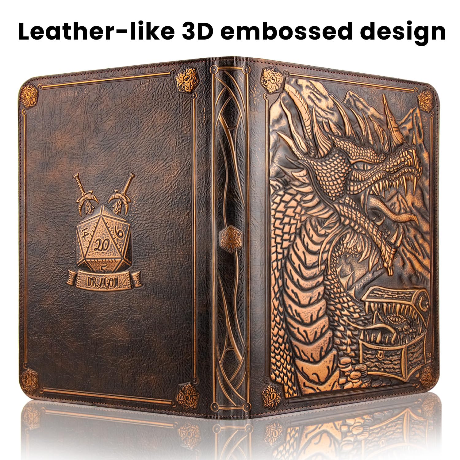 Carpeta de tarjetas de 9 bolsillos, carpeta de tarjetas coleccionables con cremallera premium, carpeta de colección de poliuretano de doble cara de 360 grados, álbum de coleccionista con diseño de