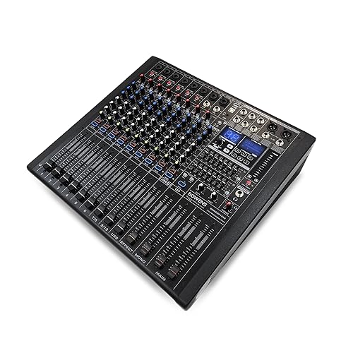 BOWENS PRO 6000W 11-Channel Powered Mixer | Professional Audio Mixer with Dual Class-D 650W RMS Amplifiers, 99 DSP Effects, USB Recording & Playback, Bluetooth 5.0, 3-Band EQ & Compressor