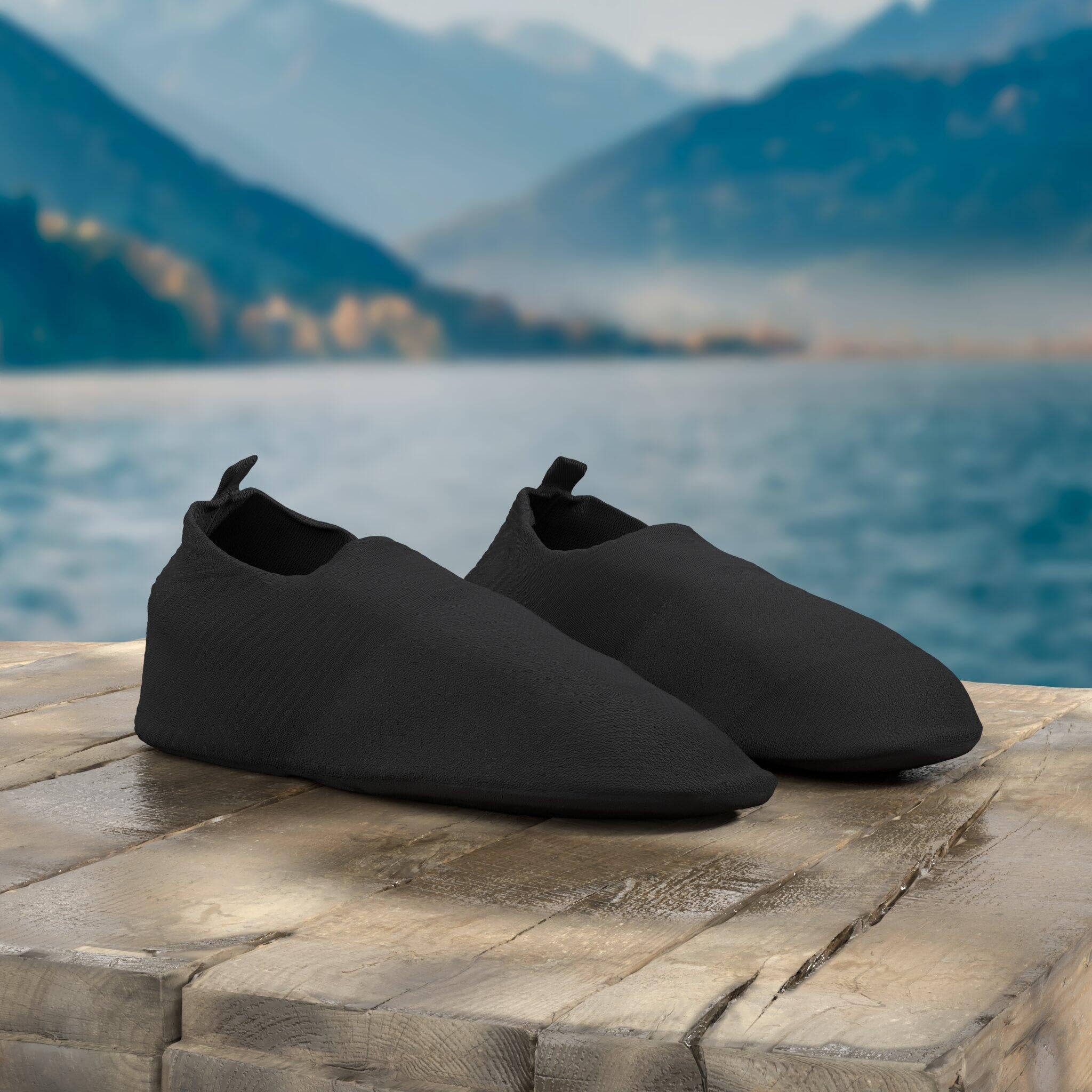 ANLUKE Wasserschuhe für Damen und Herren, Barfuß, schnelltrocknend, für Strand, Schwimmen, Surfen, Wassersport | Atmungsaktives Strick-Obermaterial mit flexiblem Barfußgefühl, ideal für Pool, Strand, Schwimmen, Yoga oder Hausschuhe.