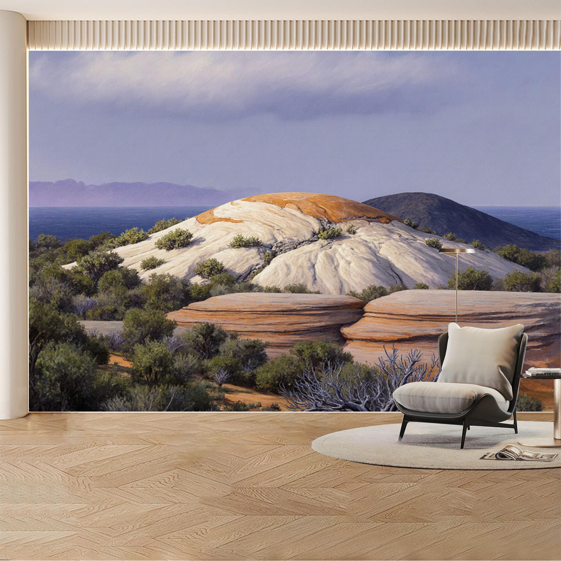 Custom Wall Mural Wallpaper Desert Mountain Landscape Nature Wall Decor Large Wall Art Luxury Sunset Removable SelfAdhesive Large Photo for Living Room， Bedroom， Office