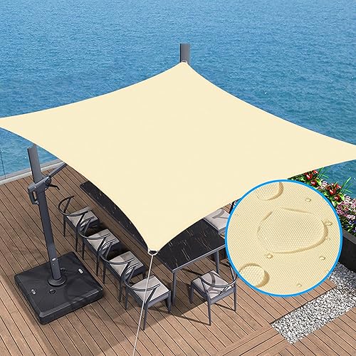 NyShine Toldo impermeable de 10 x 10 pies, rectangular, con bloqueo UV, refugio para patio al aire libre, patio, césped, jardín, cochera