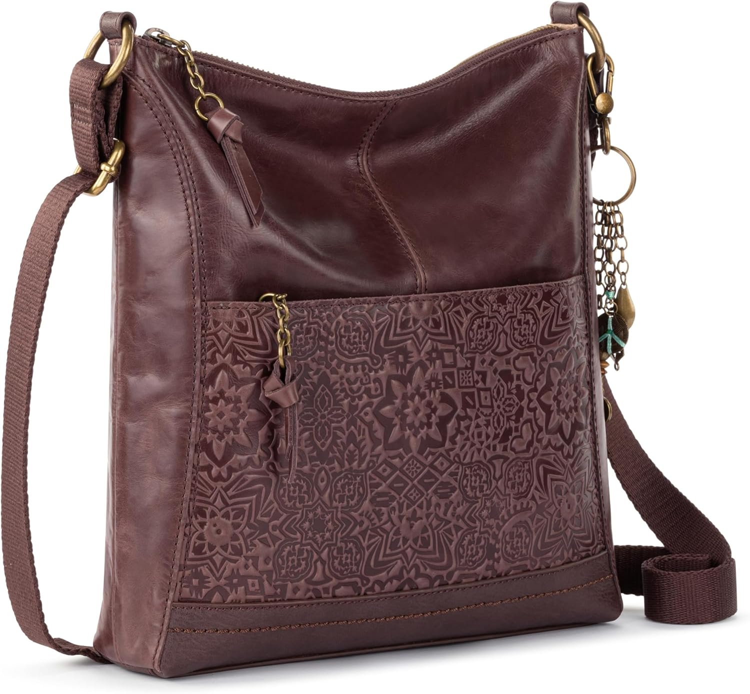 The Sak Lucia Crossbody Bag in Leather, Convertible Purse with Adjustable Strap - Image 3