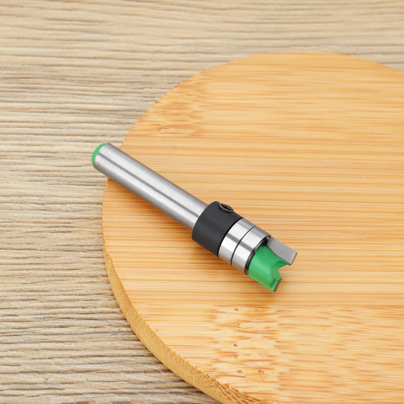 Punta Fresa Per Profilatura Guidata Con Codolo 1/4 Di Pollice Punta Dritta A Due Taglienti Per Di Composizione MDF Legno Massiccio Diametro Di Taglio 9,5 Mm