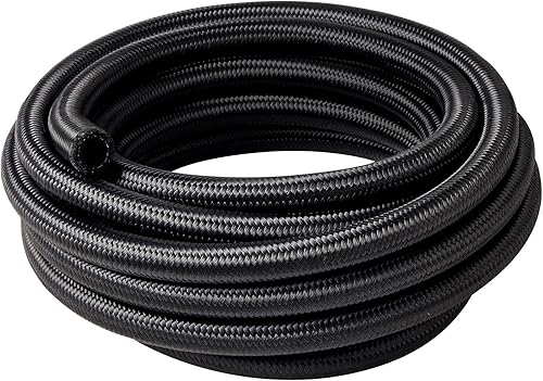 Miniatura 30 de EVIL ENERGY 6AN Fuel Line, AN6 Manguera de combustible trenzada de nailon CPE 16 pies, color negro Negro,Plateado,https:/ www.Yaxa/dp/undefined