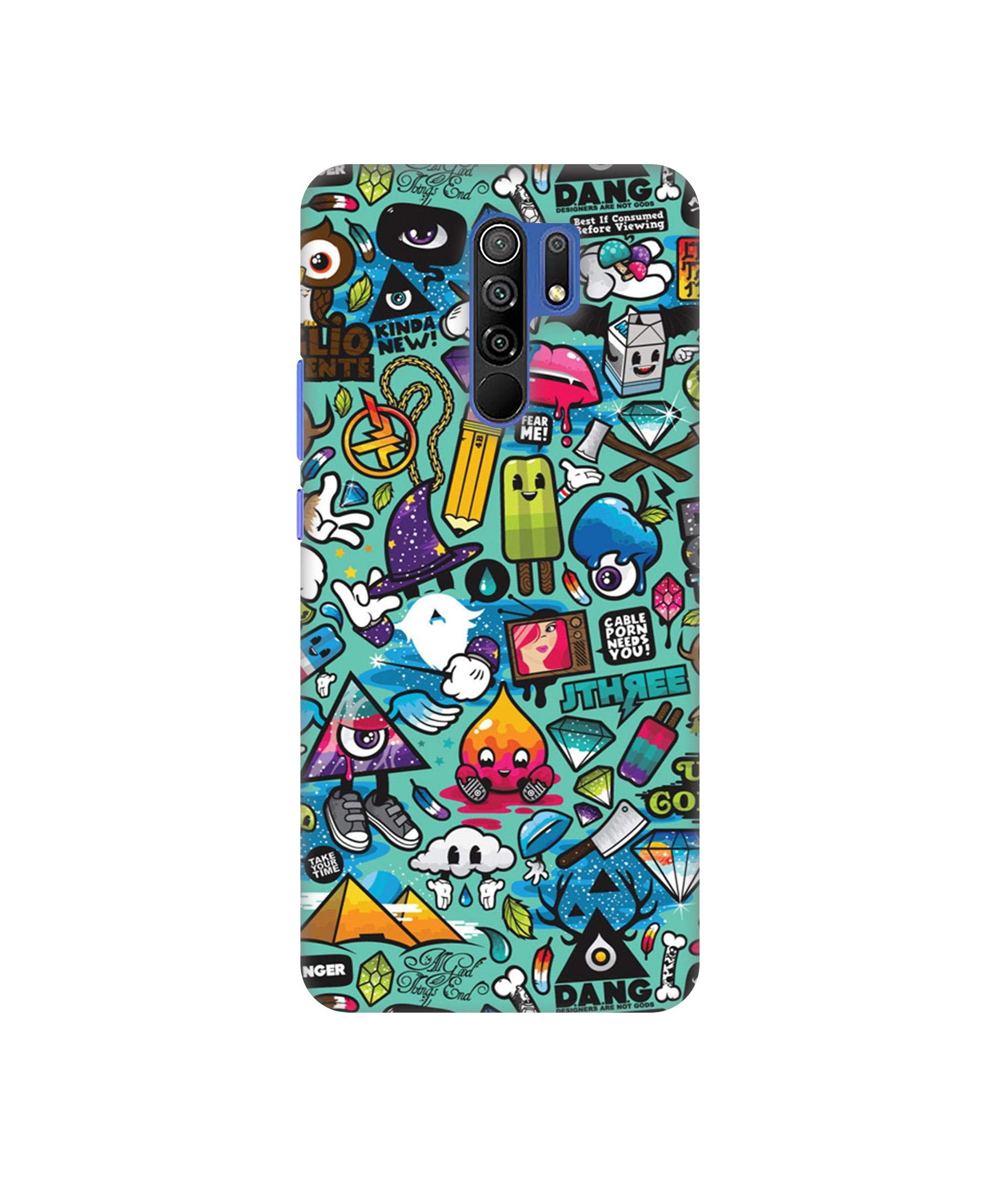 Casotec Crazy Design 3D Printed Plastic Hard Back Cover for Mi Redmi 9 Prime/Poco M2 (B08H5DPNCB) Amazon Price History, Amazon Price Tracker