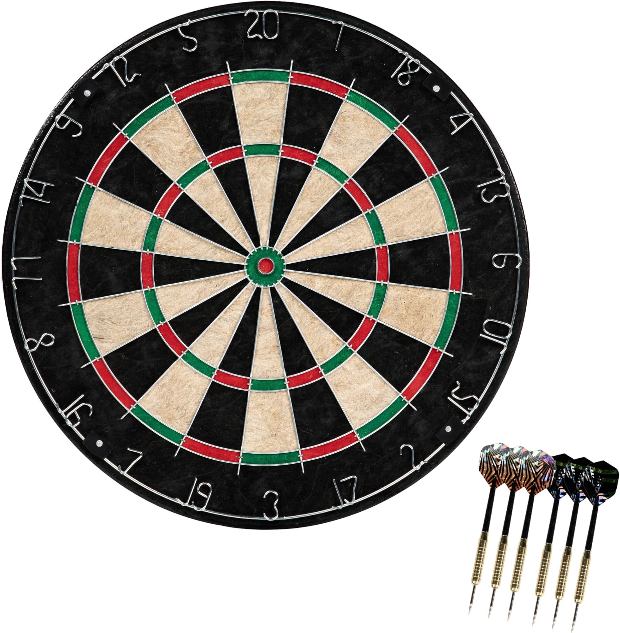 18-inch Sisal Dartboard with Staple-Free Bullseye