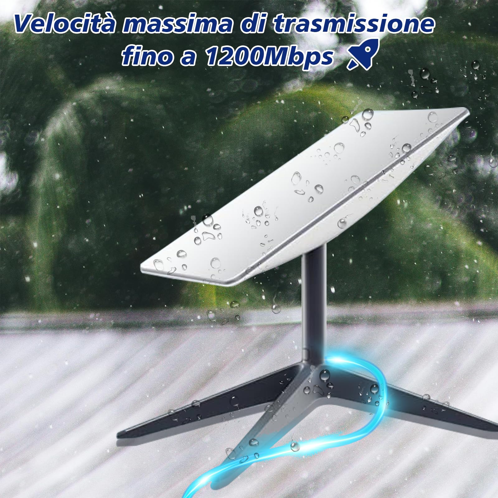 Starlink Gen2 Cavo di ricambio Starlink da 10 m 32,8 FT Starlink ad alta velocità 1200 Mbps impermeabile Starlink rettangular Satellite V2 cavo di protezione multifunzione Starlink V2