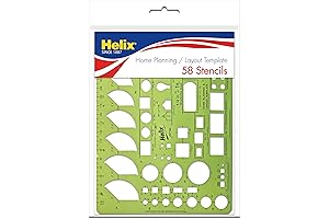 Helix - Home Planning & House Layouts Plastic Drawing Template