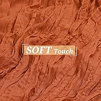 Vista 24 de Showgeous 10 Pack Baby Pink Cheesecloth Table Runner 10FT Long Semi-Sheer Gauze Table Runner Boho or Rustic Wedding Decor for Wedding Decor Arch