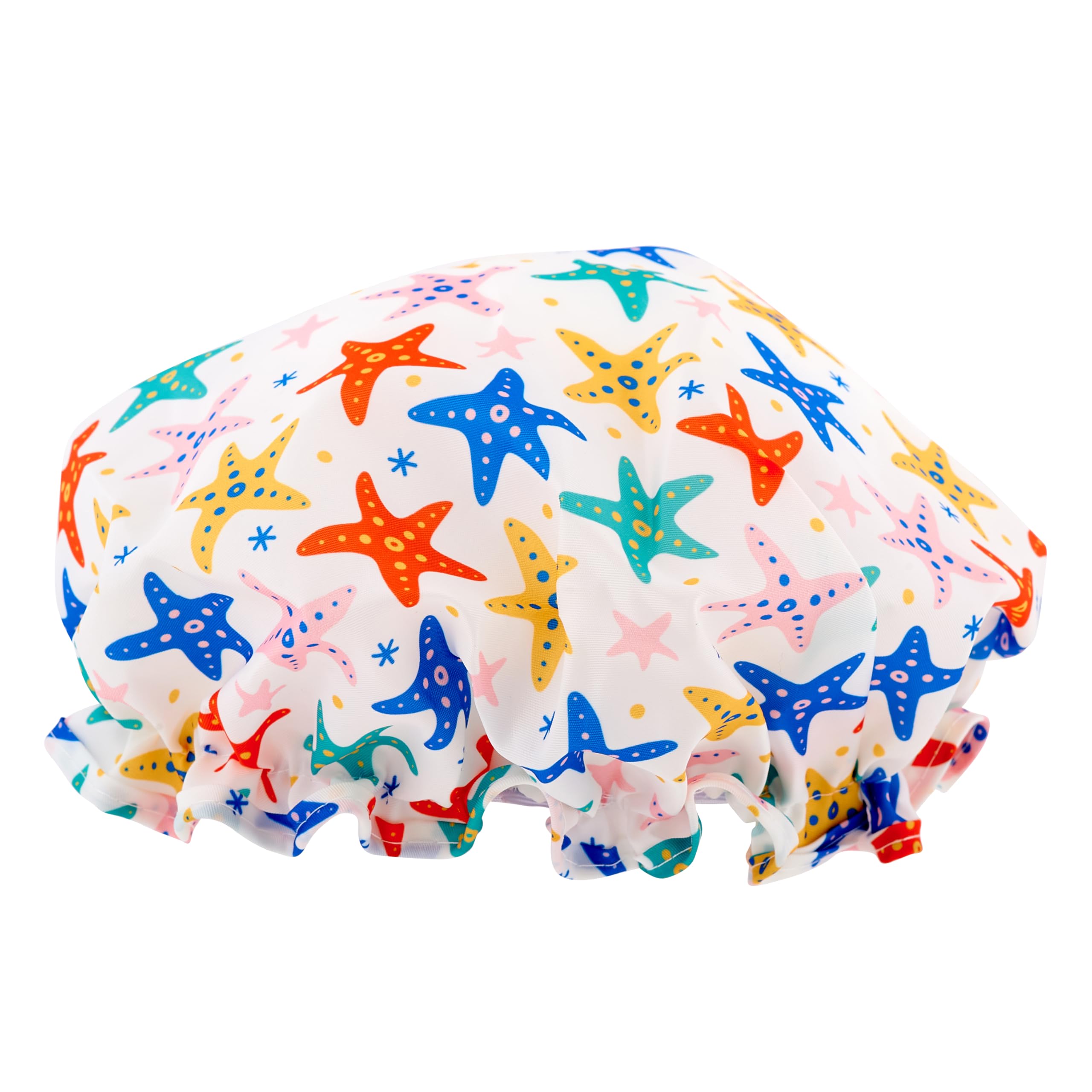 SMUG Shower Cap, Waterproof Shower Cap with Elastic Lining, Three Prints Available, Showers, Cooking, Spa Salon, Sleeping