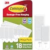 Command Picture Hanging Strips, Value Pack - 10 Pairs of Small 20 Strips, 8 Pairs of Medium 16 Strips Adhesive Strips - For Pictures & Frames in Different Sizes - Damage Free Hanging