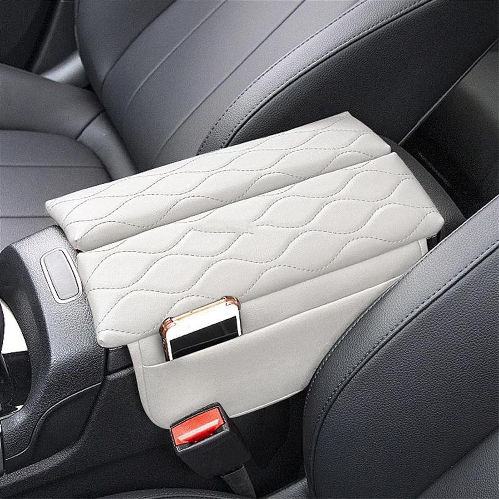 Housse De Protection Pour Accoudoir Central Console, En Cuir, Anti-rayures, Pour Benz Classe E 2016-2023(Black1)