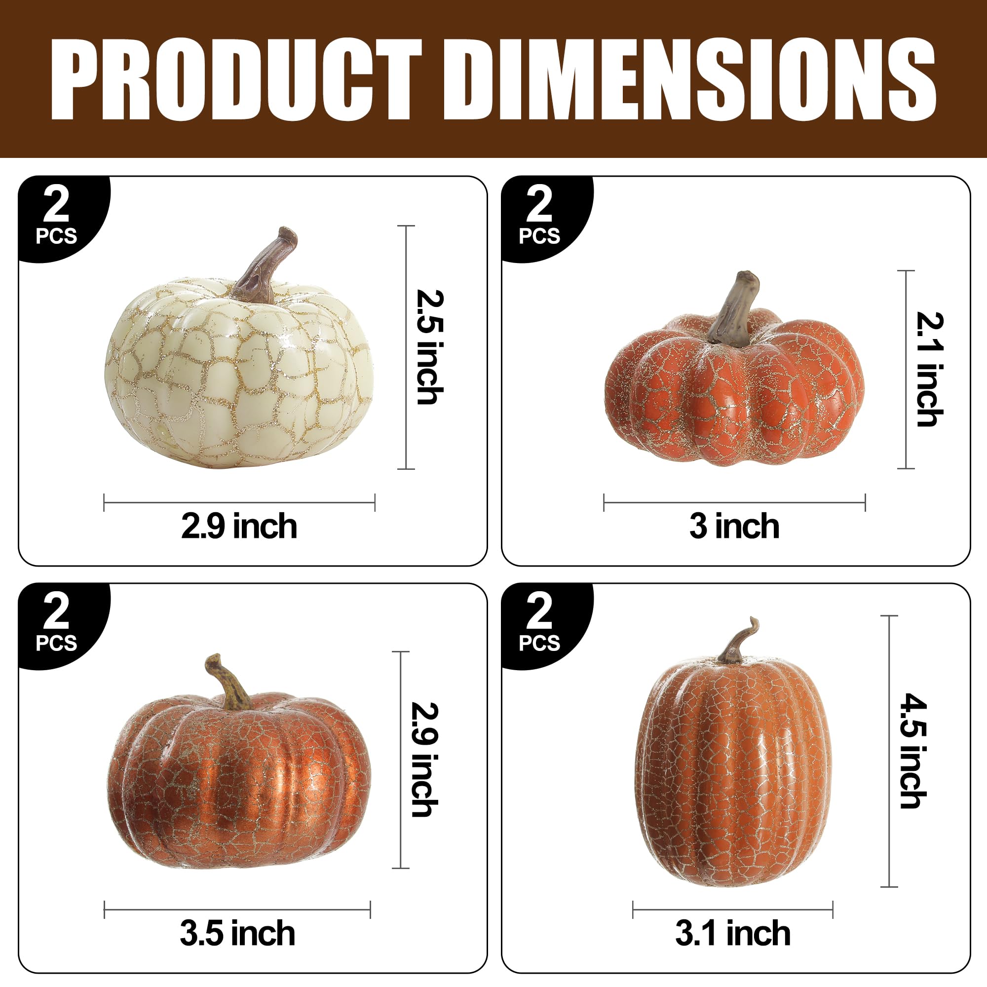 Artgar Calabaza agrietada artificial