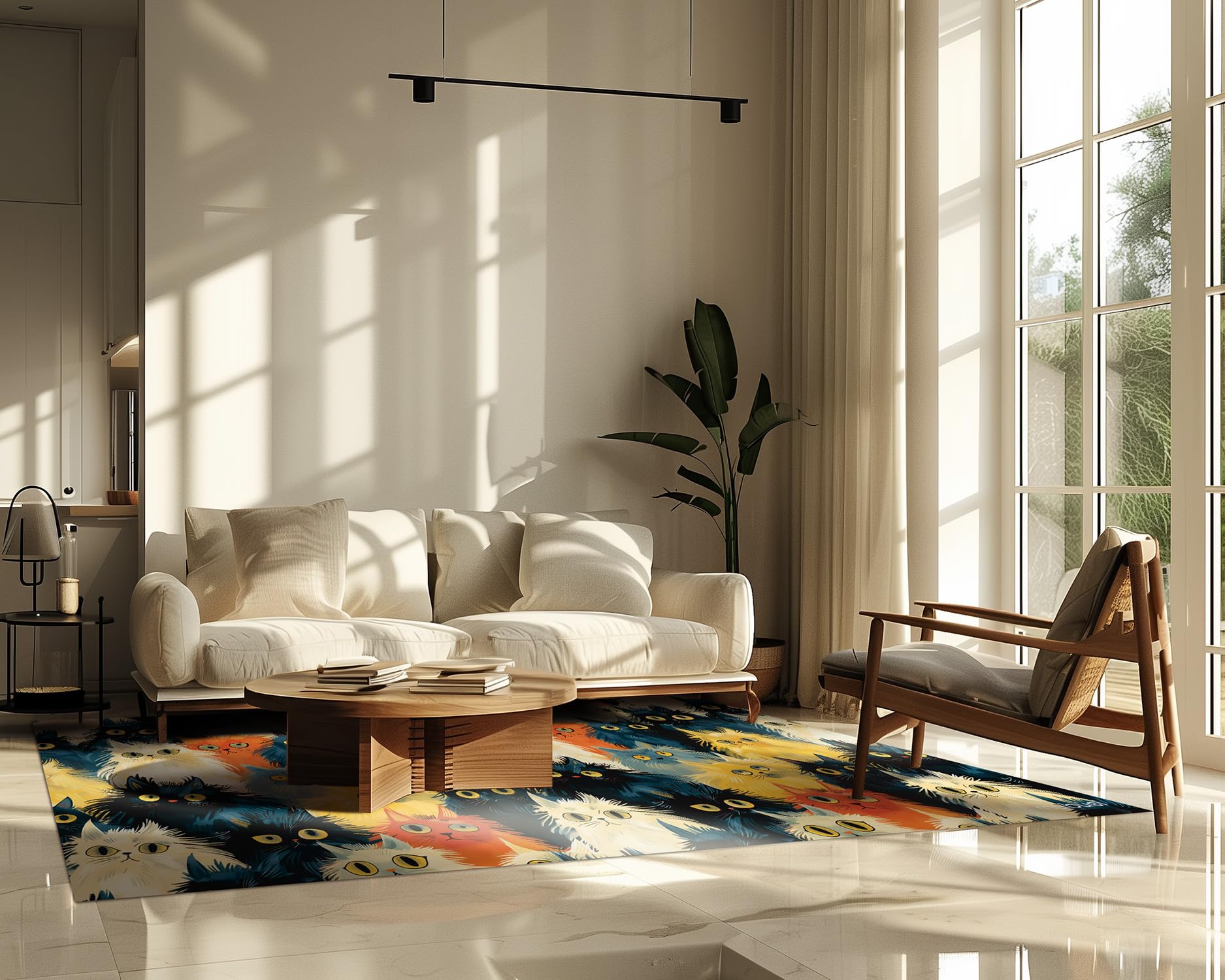 Tapis en Vinyle - Modèle Michis 100x150 cm - Différentes Tailles, 25 Tailles Disponibles - Grands Tapis en PVC - Tapis de Cuisine, Coureuret de Salon