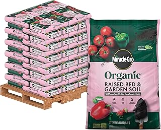 Miracle-Gro Organic Raised Bed and Garden Soil with Quick Release Natura...