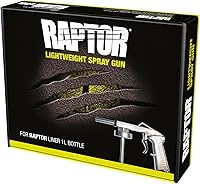 Vista 3 de Raptor Paint Spray Gun, for A Professional Paint Application, Lightweight, Designed for Raptor 1L Bottles