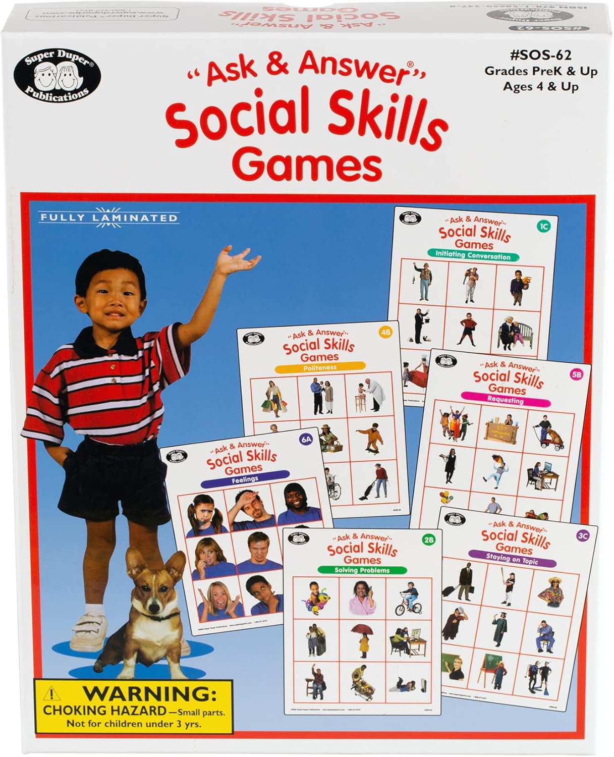 Super Duper Publications | Ask & Answer Social Skills Games | Conversation and Social Skills