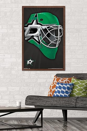 Miniatura 95 de Trends International NHL Dallas Stars - Póster de pared con máscara 16, 22.375 x 34 pulgadas, versión enmarcada en negro Versión con marco negro
