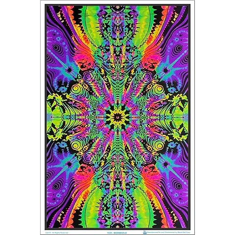 Wormhole - Flocked - Blacklight Poster - 23