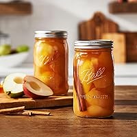 Vista 2 de Tarro con tapa de boca ancha de 1 cuarto (32 onzas), de Ball, Transparente