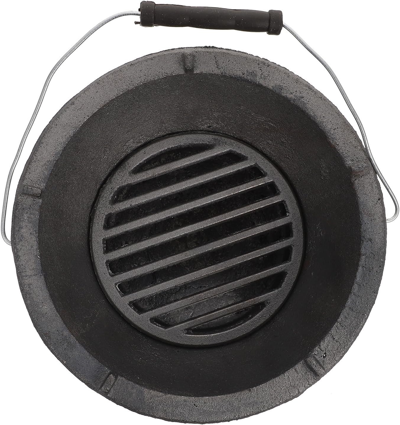 Portable Cast Iron Barbecue Stove Outdoor Bbq Charcoal Grill with Finely Polished Edges, Versatile Camping Stove for Mountaineering and Outdoor Cooking