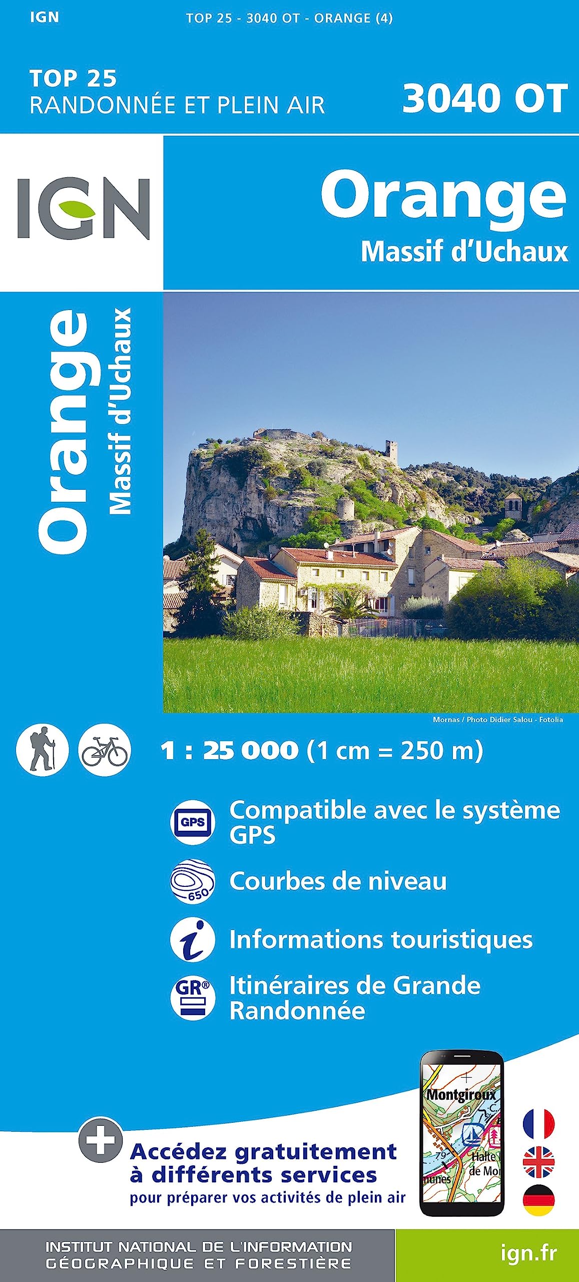 Orange / Massif d'Uchaux: 3040OT (TOP 25)