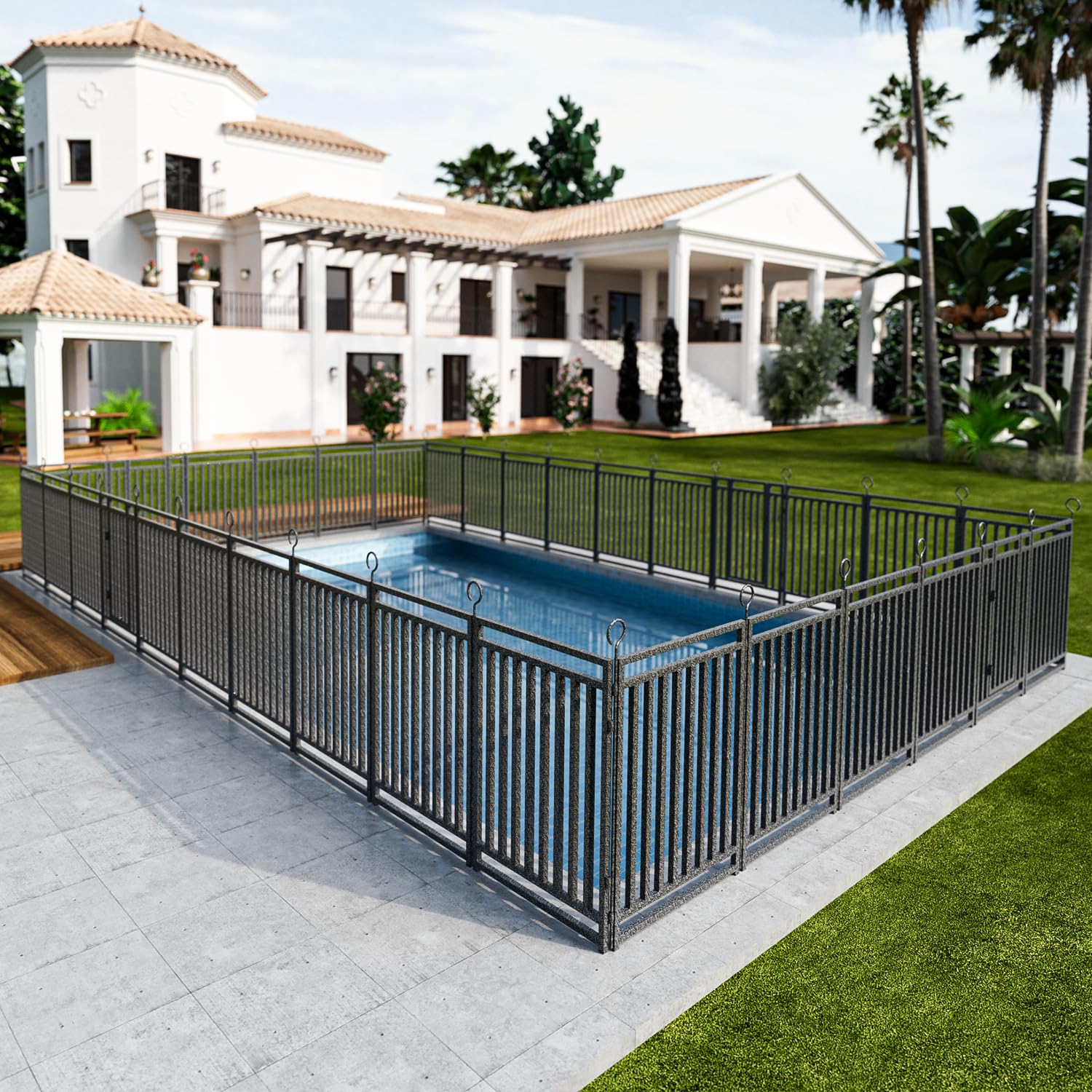 Petorldog Metal Pool Fence