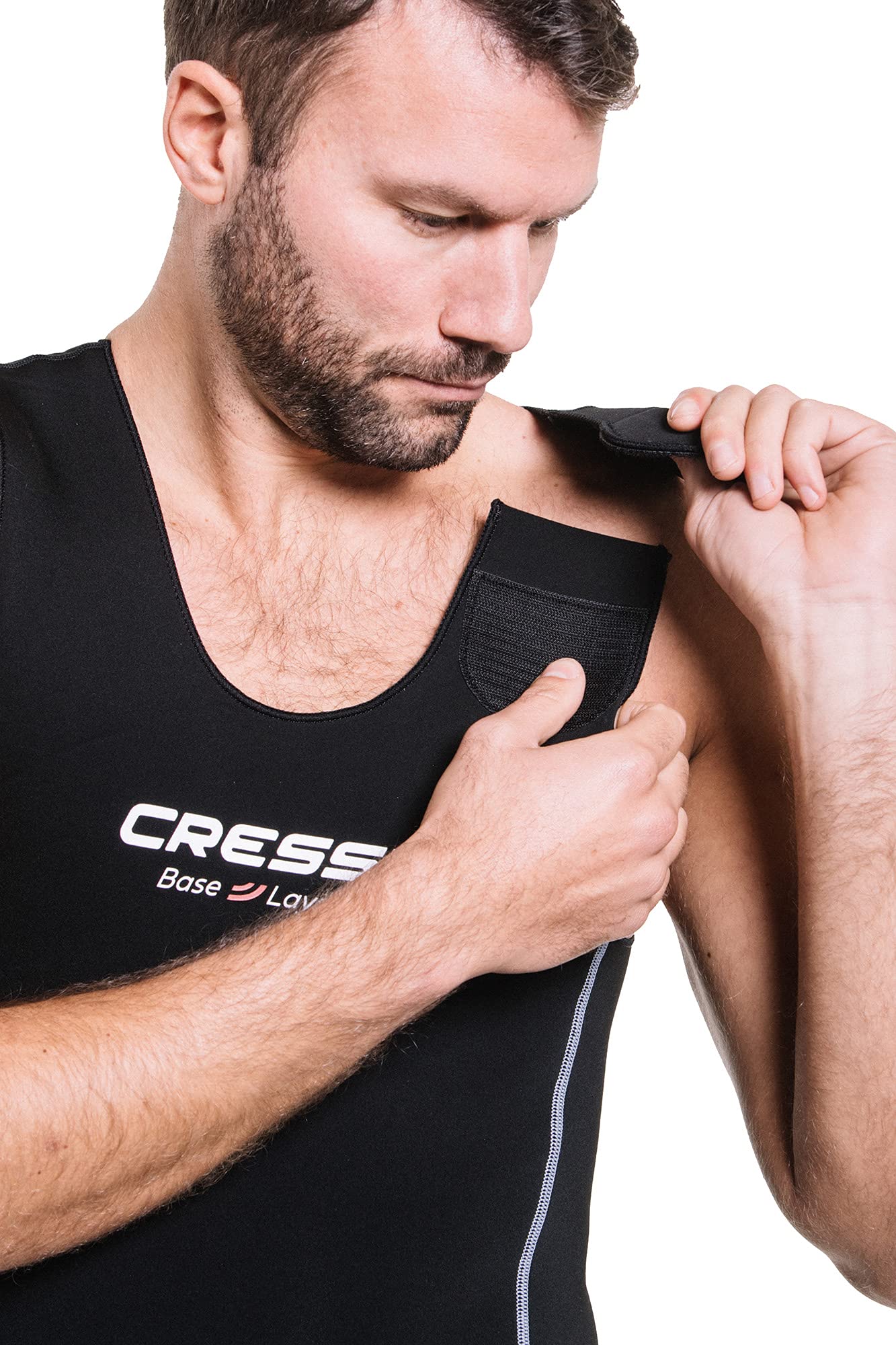 Cressi Base Layer Man 2.5mm - Traje Interior de Buceo in Neopreno 2.5mm, Negro, para Hombre