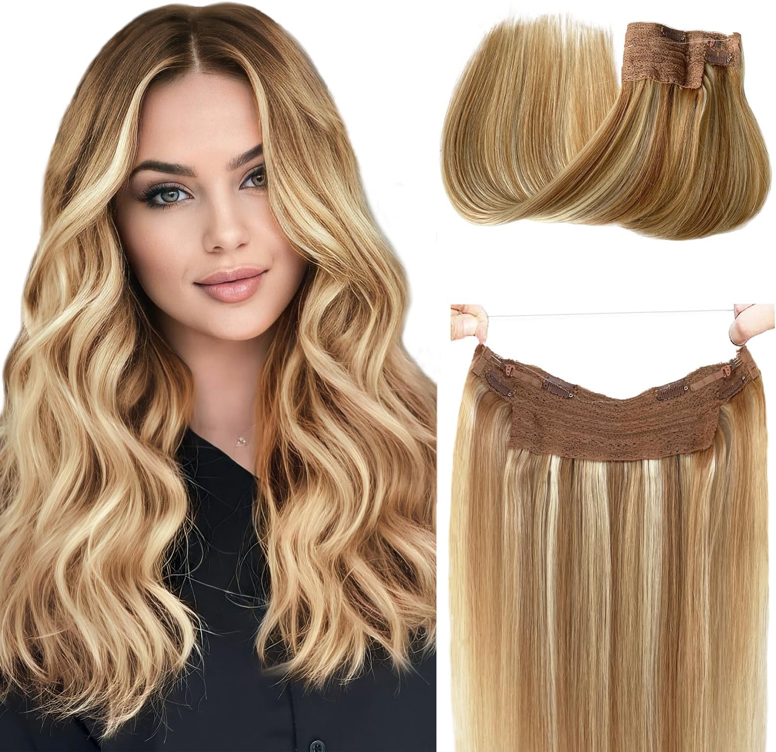 Blonde flip in hair extensions Clearance
