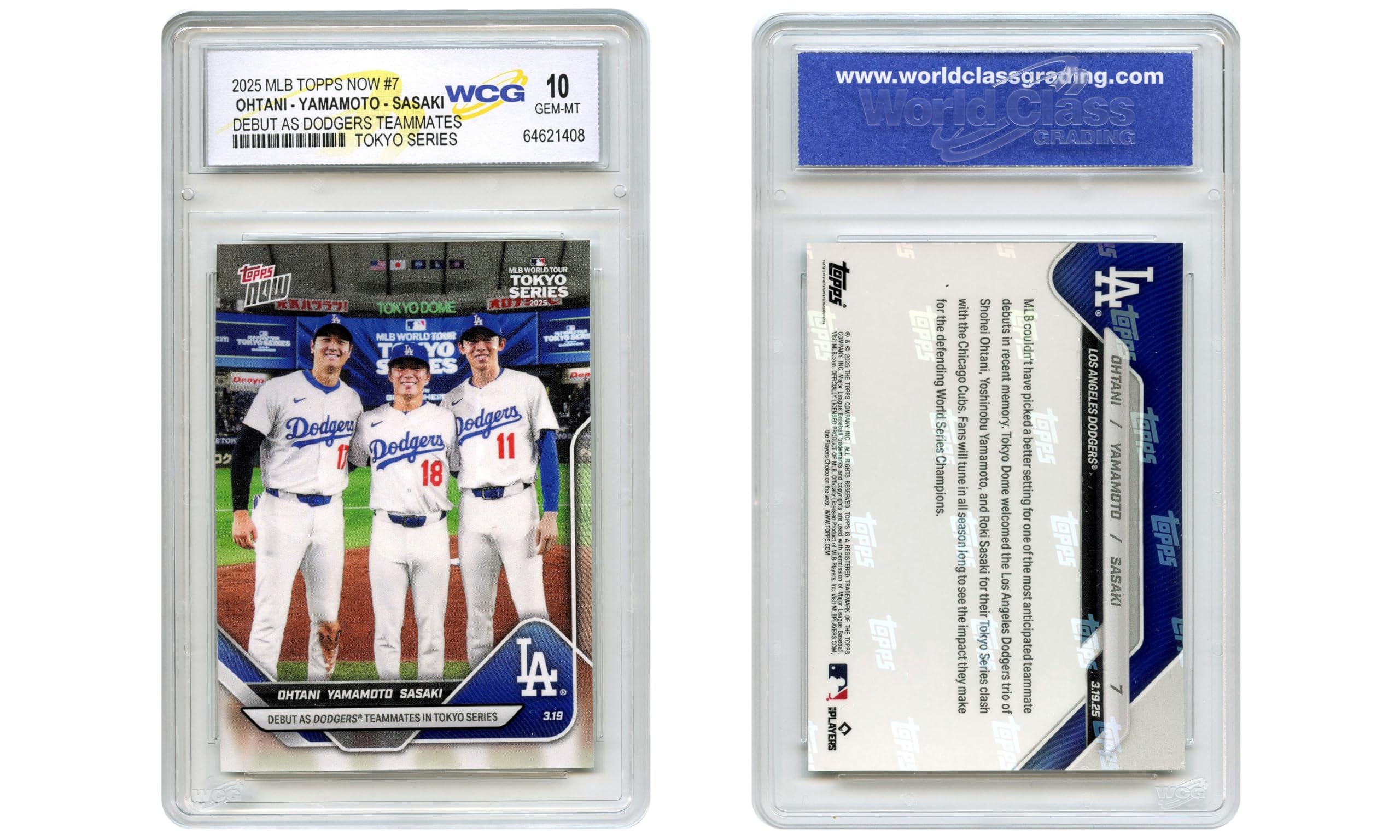 Amazon.com: 2025 MLB Topps Now OHTANI Yamamoto Sasaki Card #7 