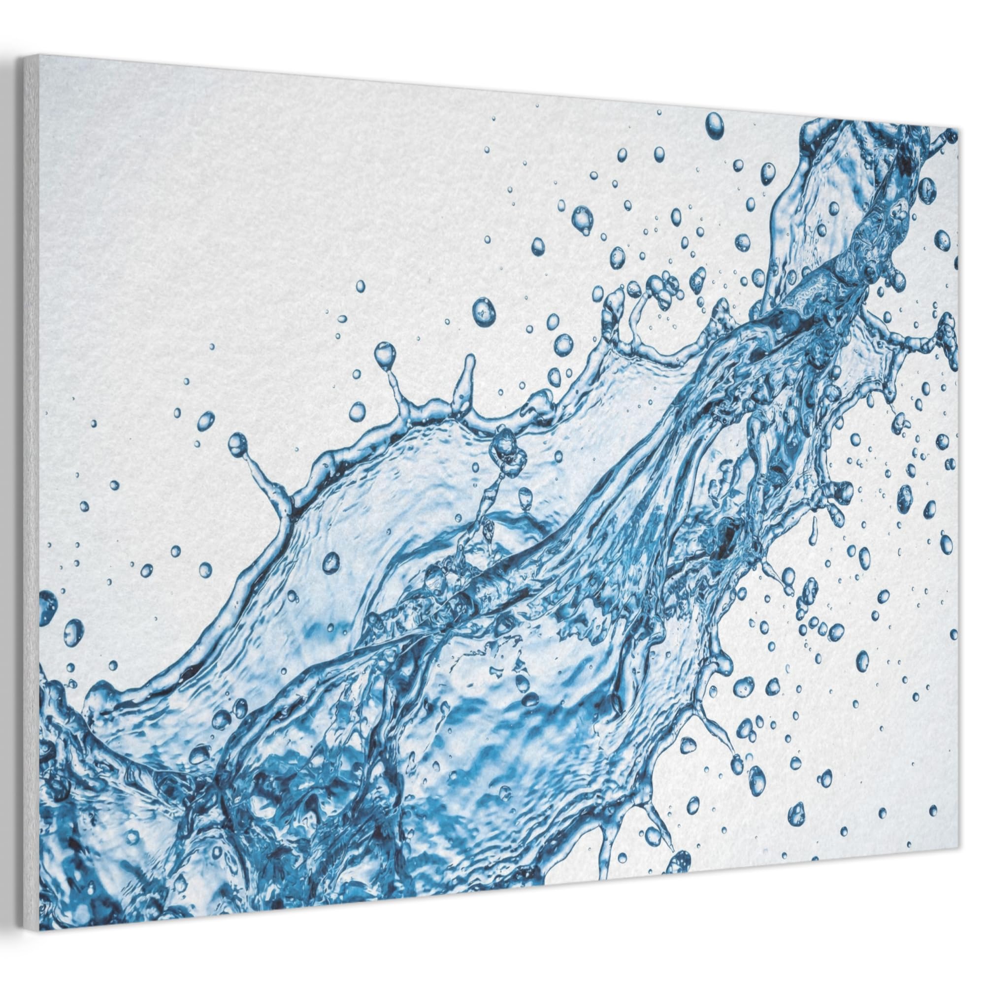 MuchoWow© Felt Panel 90x60 cm Room Style Piece Wallfillers Visual Display Decoration Wall Art Spash - Water - Blue