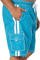 Vista 4 de Kanu Surf Men's Barracuda Swim Trunks (Regular & Extended Sizes)