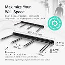 StoreYourBoard Ski Wall Storage Rack, 2 Pack Holds 16 Pairs, Steel Home and Garage Skis Mount gallery image
