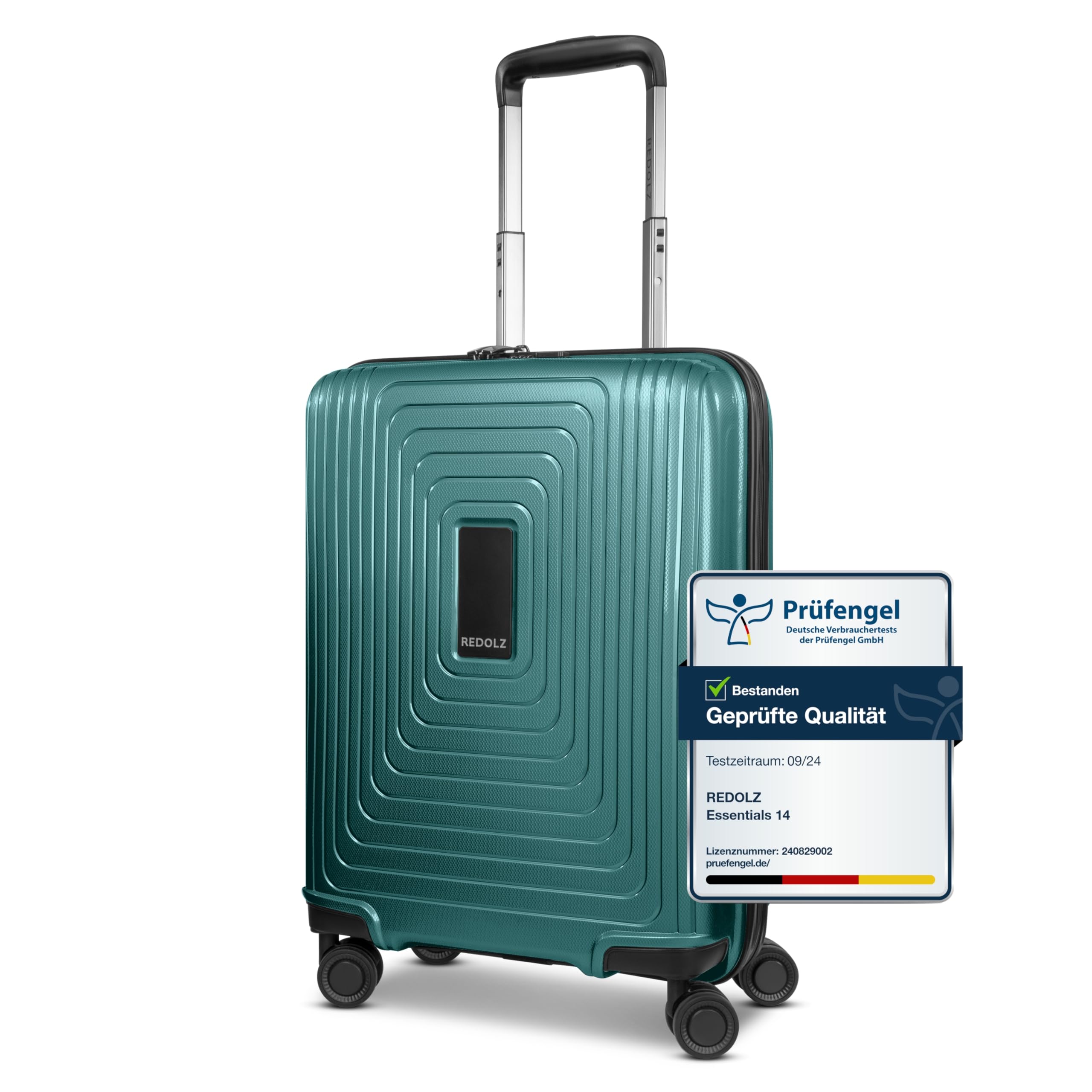Redolz Hartschalen Handgepäck-Koffer Boardgepäck Koffer – 40 x 20 x 55 cm, 40 Liter, 2,66 kg