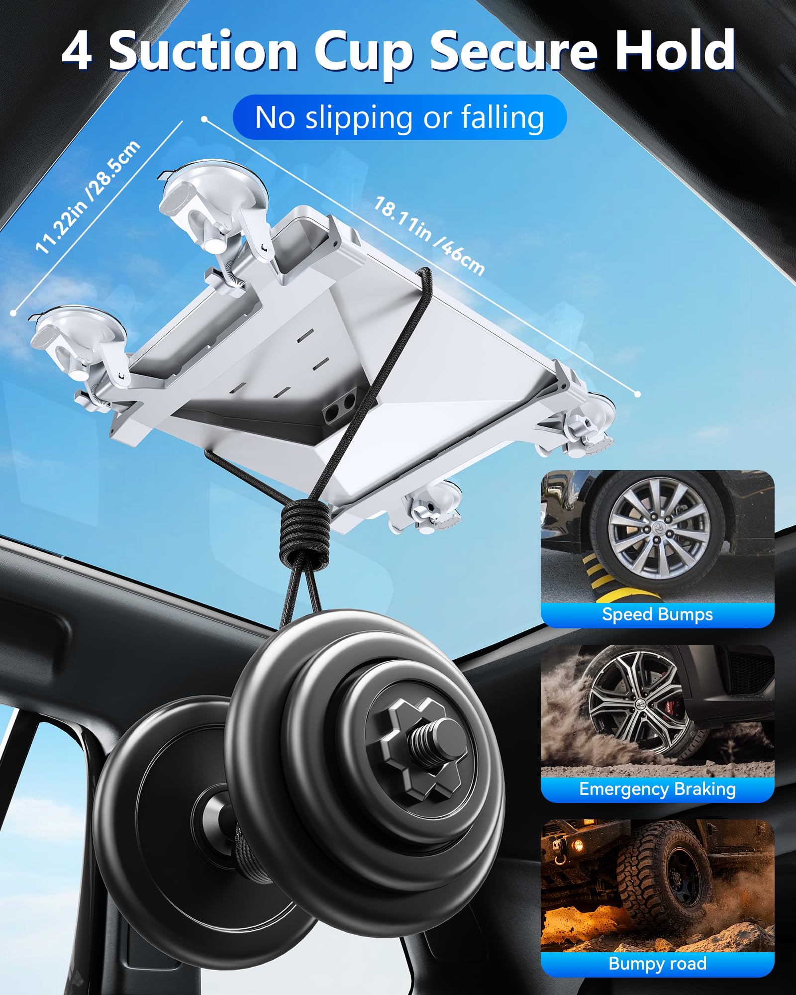 Starlink Mini ventouse pour fenêtre de toit ouvrant tableau de bord