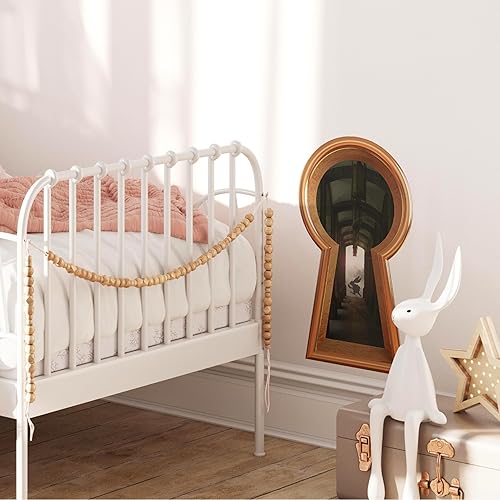 Miniatura 2 de 16" Bronze Keyhole 3D Wall Decal White Rabbit Running Late Wonderland Decor Removable Vinyl Wall Sticker