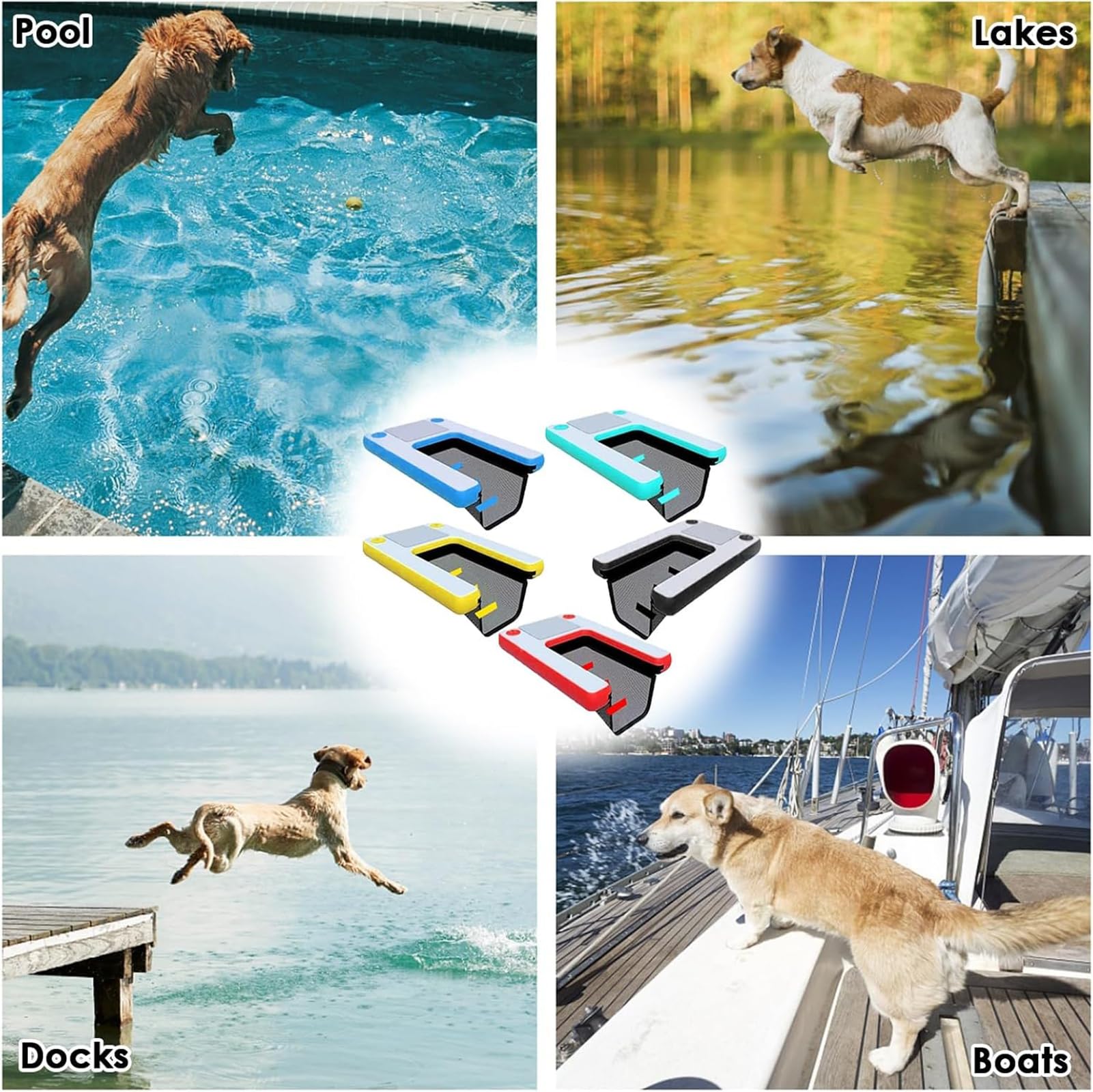 Plataforma de EVA para Perros - Rampa Flotante Inflable Antideslizante para Agua: Piscinas, Playas, Lagos y Pontones, para Perros de 60 kg, 150x100x10 cm