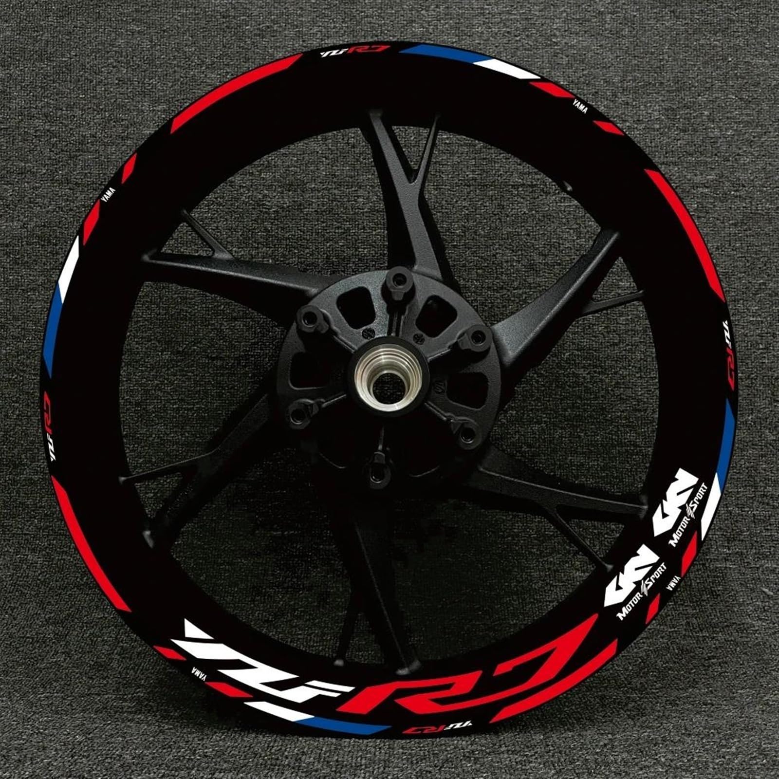 Stickers Motorcycle Accessories Wheel Stickers Reflective Decals Rims for Yamaha YZFR7 YZF R7(Style 30)