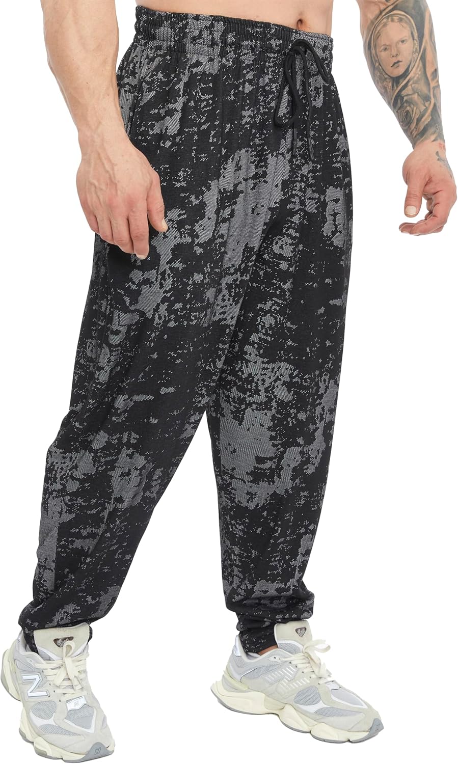 BIG SAM SPORTSWEAR COMPANY Men's Baggy Sweatpants with Pockets, Comfort Design Bodybuilding Muscle Pants - Image 2