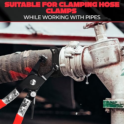 Miniatura 7 de Alicates de abrazadera de manguera de radiador automotriz - Alicates de manguera Herramienta de extracción de clip automotriz con mecanismo de