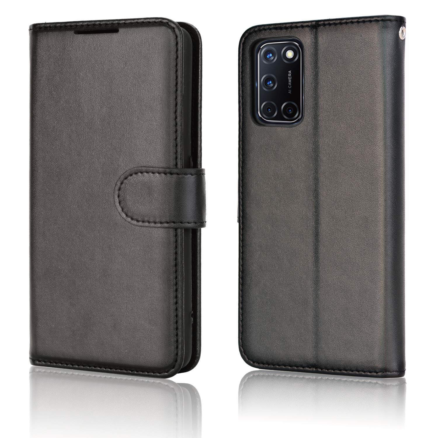 Oppo A52/A72 Vertical Wallet Flip Case Brown