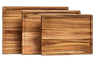 Space Acacia: The Wooden Cutting Board Set for Your Culinary Masterpieces