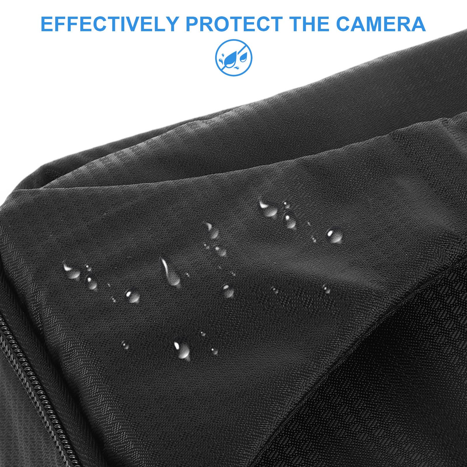 Alipis Bolsa para Cámara DSLR Negra Estuche Acolchado Cámara y Dos Lentes Inserto Portátil para Mochila Funda de Viaje Gran Capacidad de Almacenamiento