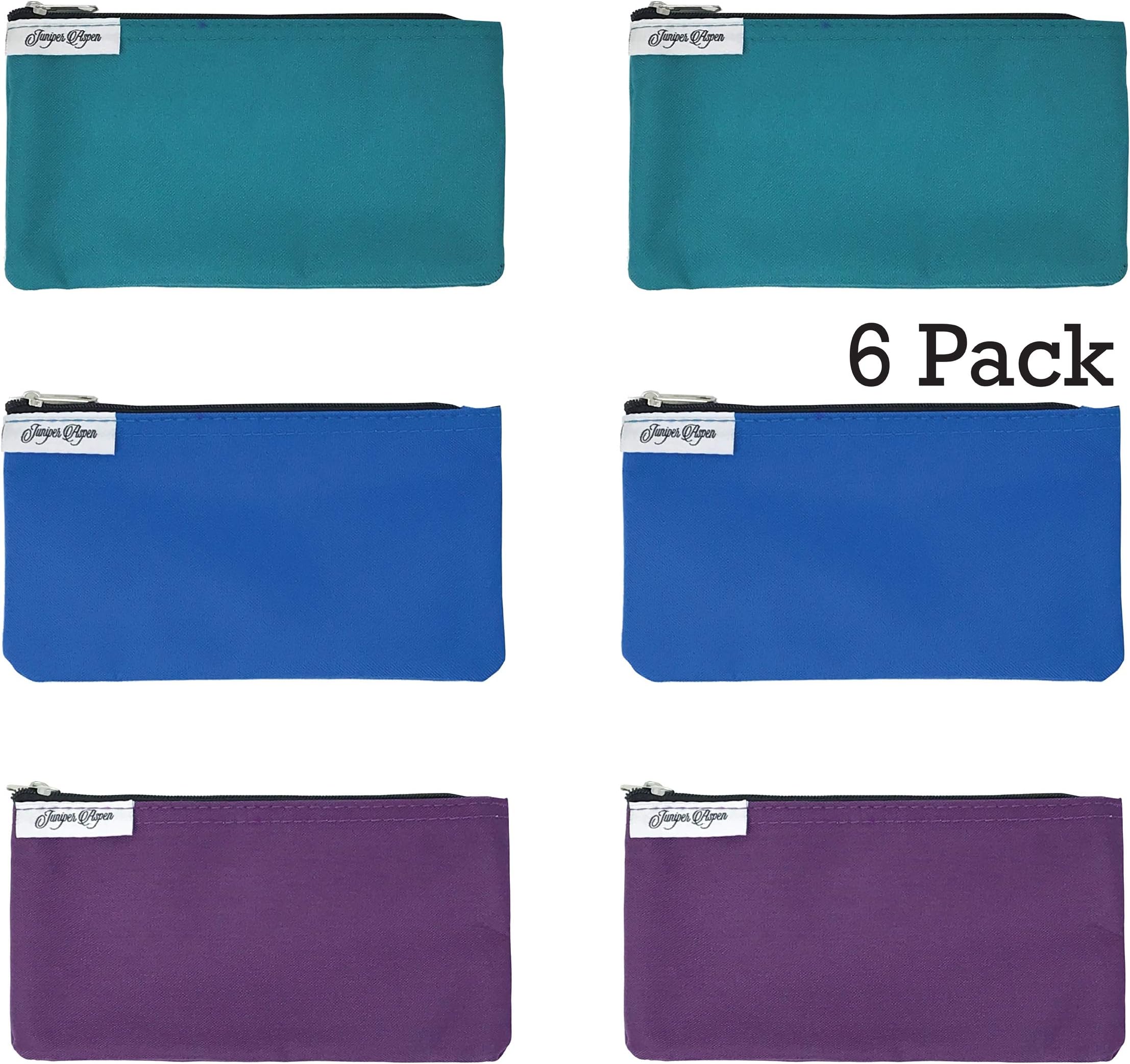 Reusable Snack Bags: 6 Pack Snack Bag Set Lunch Baggies for Kids and Adults, Dishwasher Safe, Eco Friendly Fabric Snackbags, Kid Friendly, Washable Storage Food Bags With Zipper for Snacks