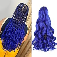 Vista 82 de Cabello rizado francés trenzado de 10 pulgadas, color 33, cabello rizado preestirado, 8 paquetes de trenzas de ganchillo para trenzas de caja