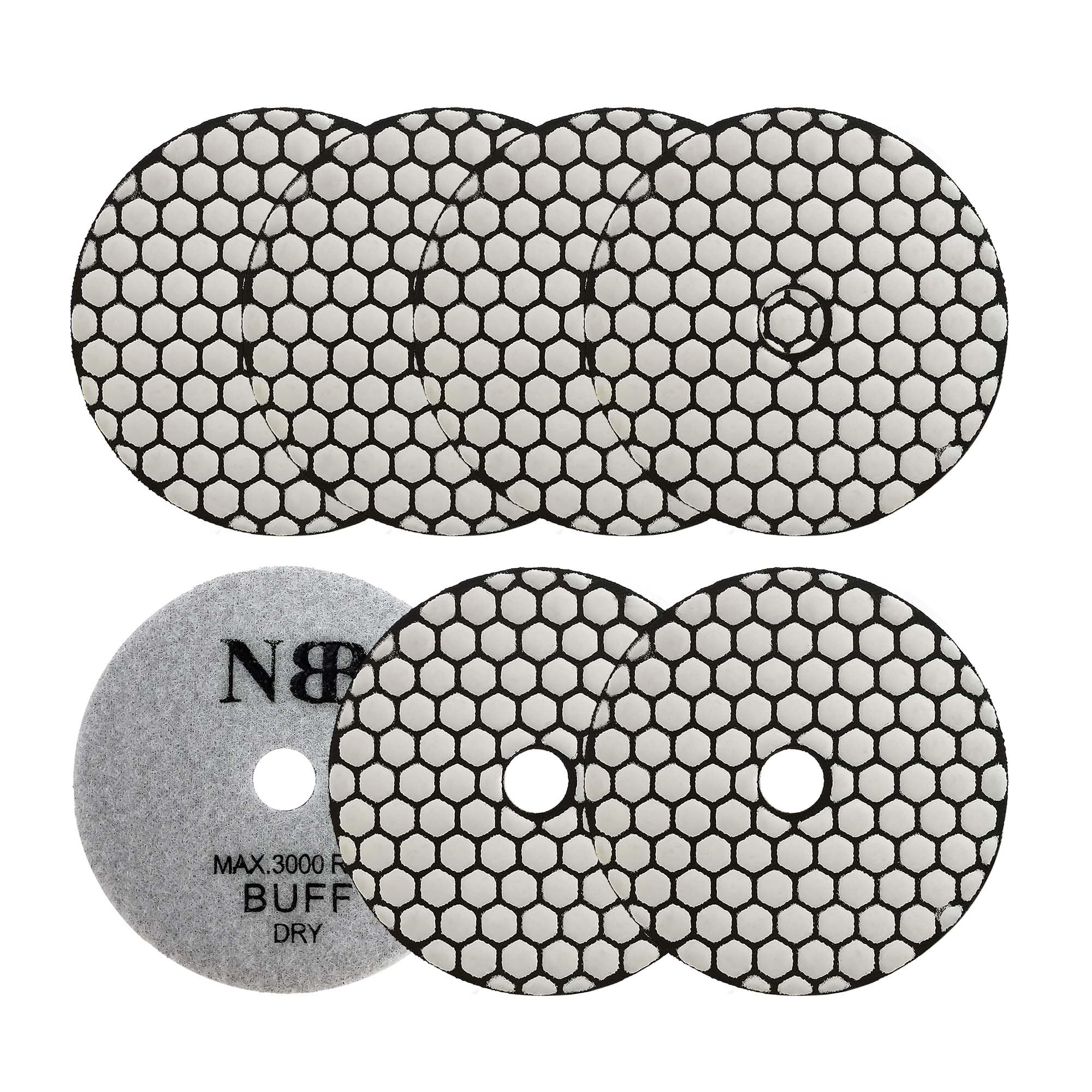 Disque Tampon Diamanté RUBI Flexible Grain #50 – Polissage Sec Granit Marbre Pierre Naturelle Ø100 Mm Dégrossissage