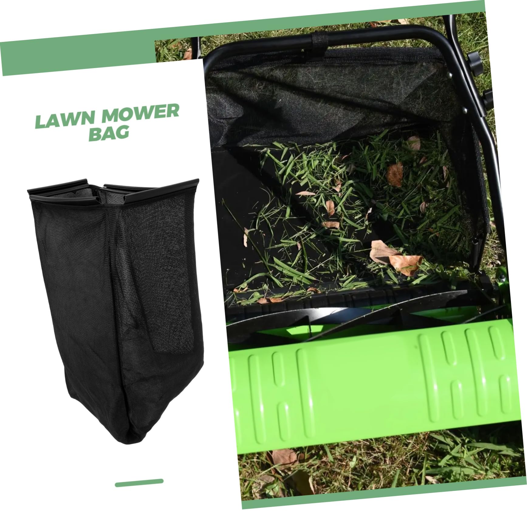 ibasenice Paquet De Ramassage D’herbe Et Feuilles Nylon 19 Pouces Pour Tondeuse à Gazon Modèle Hrj216 – Collecte Jardin, Résistant à L’usure L’eau, Stockage Pratique De Débris Végétaux
