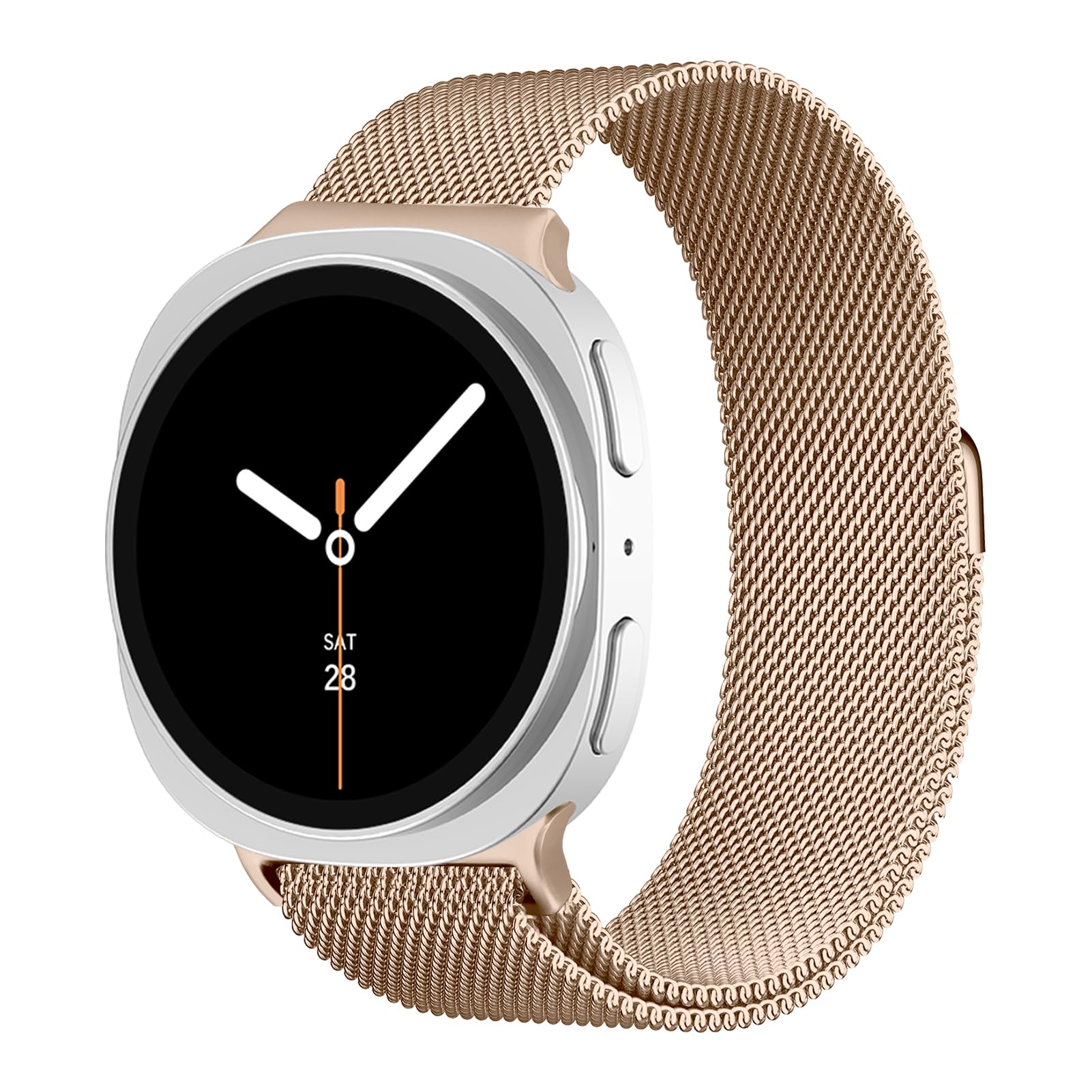 Photo 1 of Milanese Loop Metal Band for Samsung Galaxy Watch 8 Band 40mm 44mm/8 Classic 46mm Women Men,Mesh Magnetic Stainless Steel Strap for Samsung Galaxy Watch 8 Bands 44 mm 40 mm/8 Classic 46 mm Correa