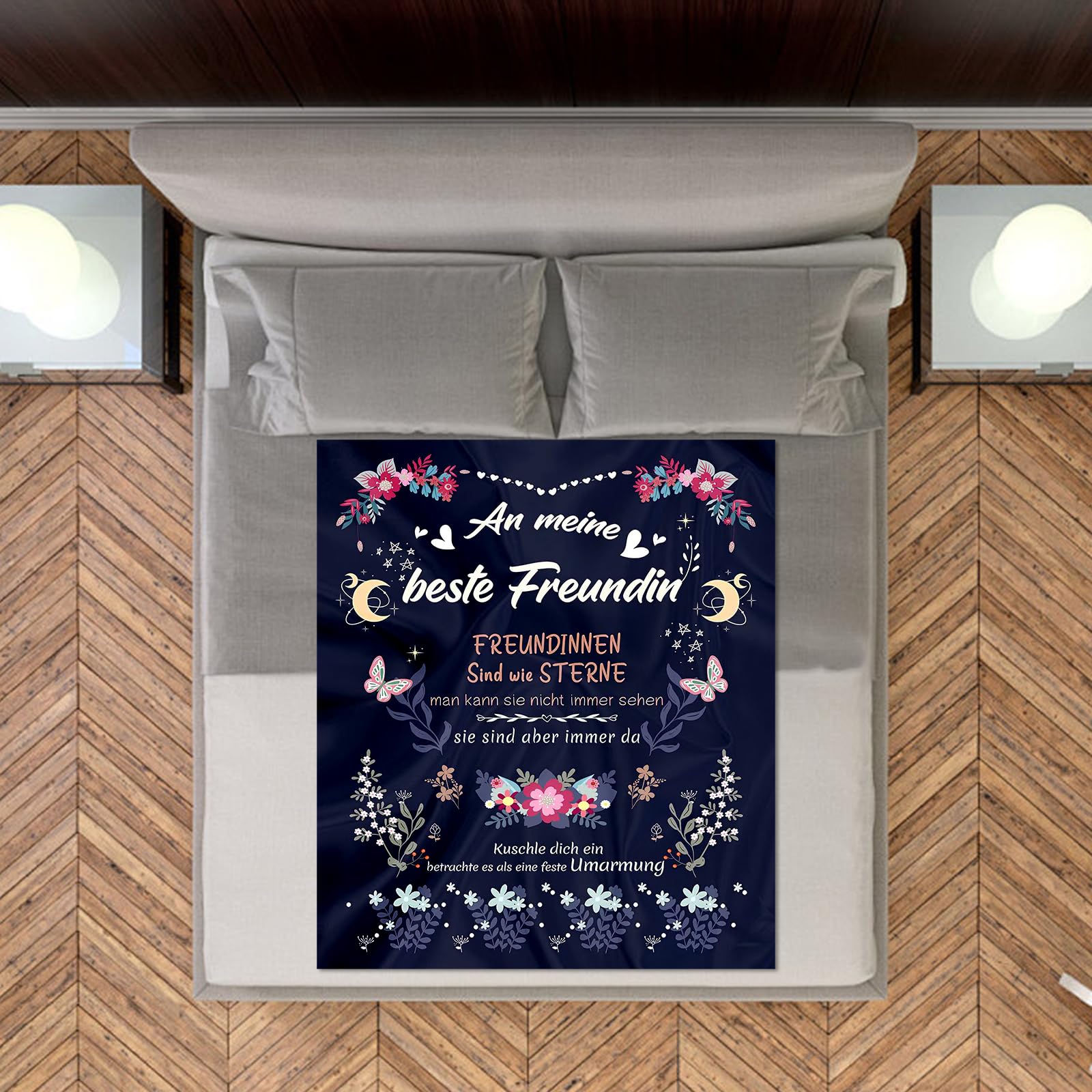 KAAYEE Kuscheldecke ‚Beste Freundin‘ – 130x150 Cm, Flauschig & Wärmend – Perfektes Geschenk Für Freundinnen Zu Weihnachten & Geburtstag KAAYEE Kuscheldecke ‚Beste Freundin‘ – 130x150 Cm, Flauschig & Wärmend – Perfektes Geschenk Für Freundinnen Zu Weihnachten & Geburtstag