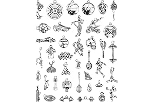 JIALEEY Cheerleader Charms for Bracelets